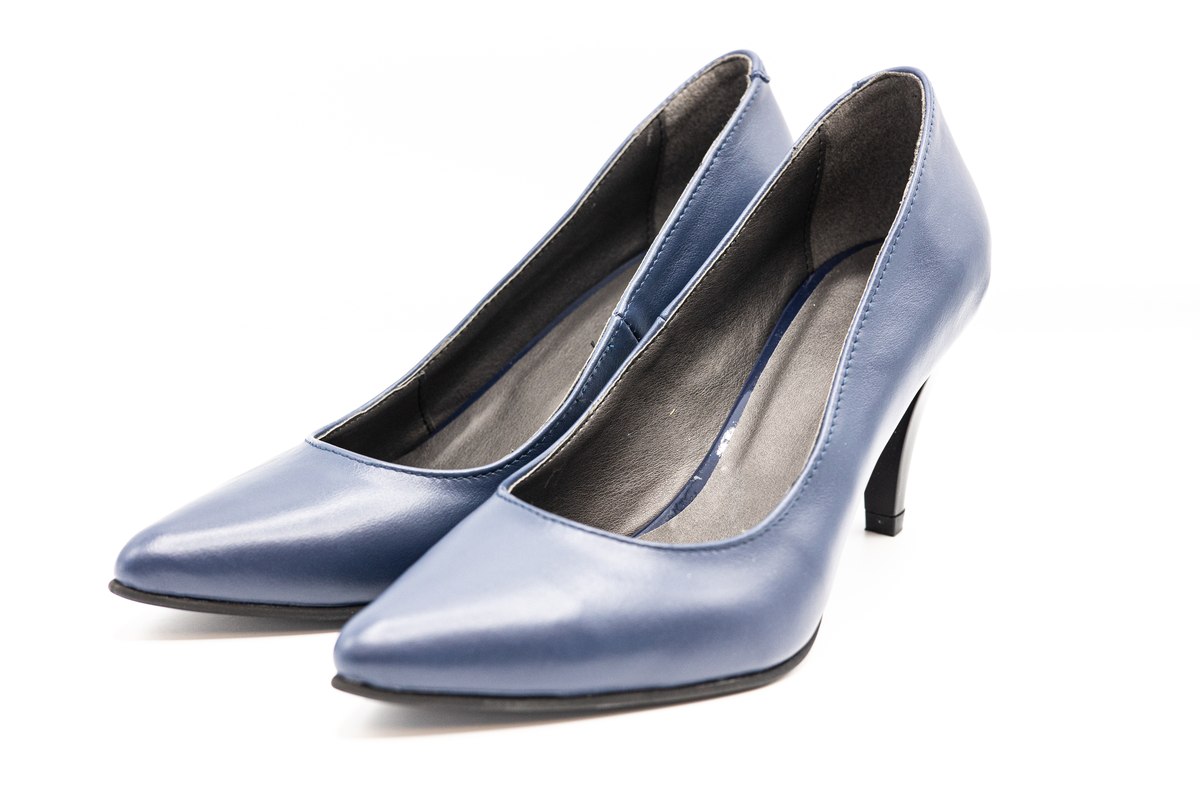 Pantofi femei, piele naturala, BRA103BLU Femei